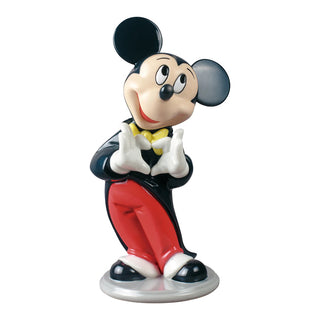 Lladró Disney Animation Collection: Mickey Mouse in Suit and Bow Tie Figurine sparkle-castle
