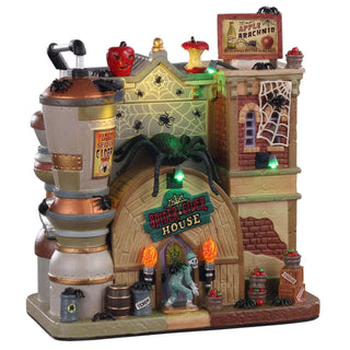 Lemax Spooky Town Halloween Village: Spider Cider House sparkle-castle