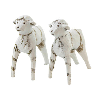 Lori Mitchell Nativity Collection: Baby Sheep Figurine, Set of 2 sparkle-castle