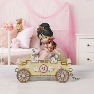 Precious Moments Disney: Birthday Parade Mulan Age 9 Figurine sparkle-castle