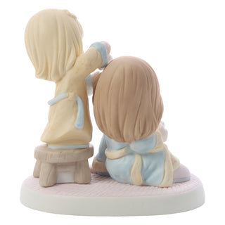 Precious Moments: Girl Brushing Mom's Hair Figurine sparkle-castle