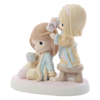 Precious Moments: Girl Brushing Mom's Hair Figurine sparkle-castle