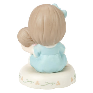 Precious Moments: Girl With Doll Age 4 Figurine, Brunette sparkle-castle
