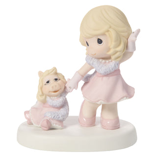 Precious Moments Disney Showcase: The Muppets Girl with Miss Piggy Figurine sparkle-castle