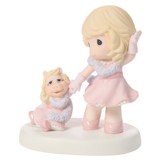 Precious Moments Disney Showcase: The Muppets Girl with Miss Piggy Figurine sparkle-castle