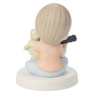Precious Moments Disney Showcase: The Muppets Boy with Kermit The Frog Figurine sparkle-castle