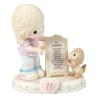 Precious Moments: Girl With Ice Cream Age 11 Figurine, Blonde sparkle-castle