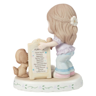 Precious Moments: Girl With Ice Cream Age 11 Figurine, Brunette sparkle-castle