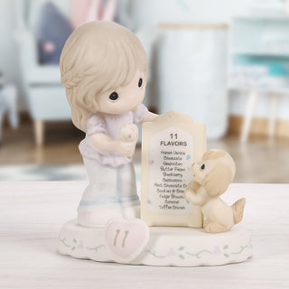 Precious Moments: Girl With Ice Cream Age 11 Figurine, Brunette sparkle-castle