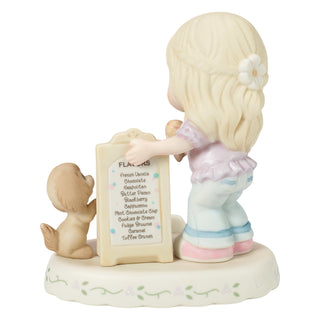 Precious Moments: Girl With Ice Cream Age 11 Figurine, Blonde sparkle-castle