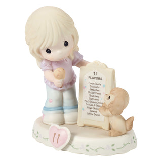 Precious Moments: Girl With Ice Cream Age 11 Figurine, Blonde sparkle-castle