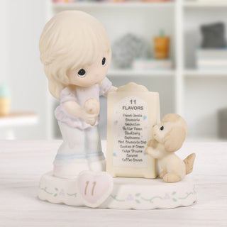 Precious Moments: Girl With Ice Cream Age 11 Figurine, Blonde sparkle-castle