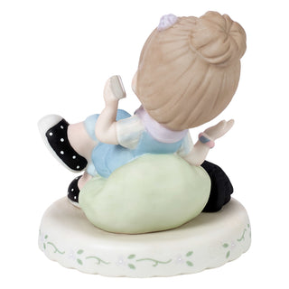 Precious Moments: Girl On Phone Age 14 Figurine, Brunette sparkle-castle