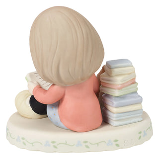 Precious Moments: Girl With Books Age 15 Figurine, Brunette sparkle-castle