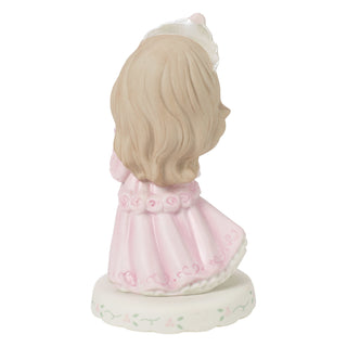 Precious Moments: Girl In Tiara With Bouquet Age 16 Figurine, Brunette sparkle-castle