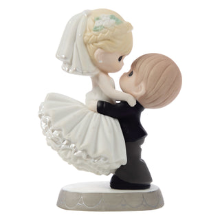 Precious Moments: Groom Lifting Bride Figurine sparkle-castle