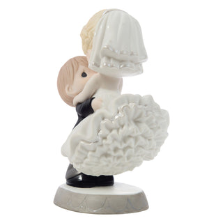 Precious Moments: Groom Lifting Bride Figurine sparkle-castle