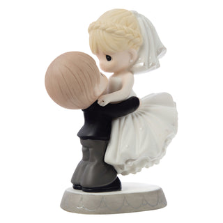 Precious Moments: Groom Lifting Bride Figurine sparkle-castle