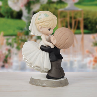 Precious Moments: Groom Lifting Bride Figurine sparkle-castle