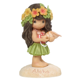Precious Moments: Hawaiian Girl Figurine sparkle-castle