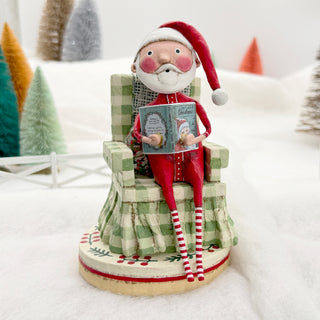Lori Mitchell Christmas Collection: Santa's Christmas Story Figurine sparkle-castle