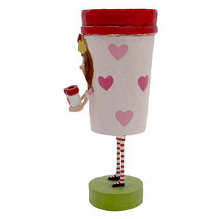 Lori Mitchell Valentine's Collection: Whole Latte Love Figurine sparkle-castle