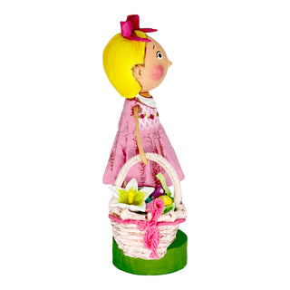 Lori Mitchell Swing into Spring Collection: Ivy's Basket Figurine sparkle-castle