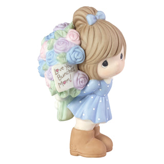 Precious Moments: Girl With Large Rose Bouquet Figurine sparkle-castle