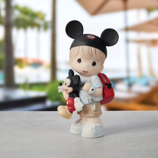 Precious Moments Disney Showcase: Disney Park Guest With Mickey Mouse Figurine sparkle-castle
