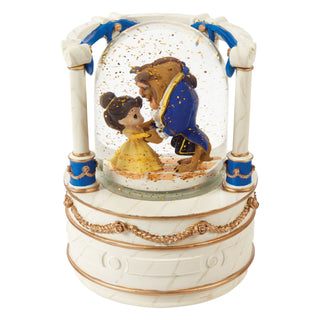 Precious Moments Disney Showcase: Beauty and the Beast Musical Rotating Snow Globe sparkle-castle