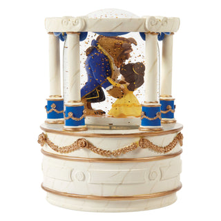 Precious Moments Disney Showcase: Beauty and the Beast Musical Rotating Snow Globe sparkle-castle