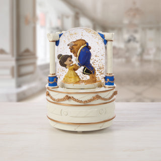 Precious Moments Disney Showcase: Beauty and the Beast Musical Rotating Snow Globe sparkle-castle