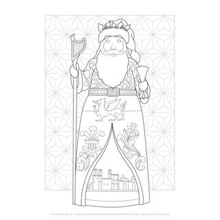 Jim Shore Heartwood Creek: Santas, Gnomes, And Nutcrackers Around The World Coloring Book sparkle-castle