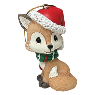 Precious Moments: Christmas Fox Hanging Ornament sparkle-castle