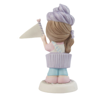 Precious Moments: Purple Cupcake Girl Figurine sparkle-castle