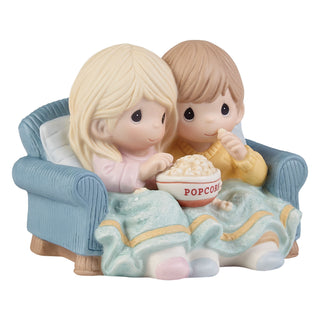 Precious Moments: Couple Sharing Popcorn Figurine sparkle-castle