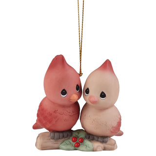 Precious Moments: Cardinal Couple Hanging Ornament sparkle-castle