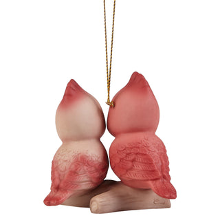 Precious Moments: Cardinal Couple Hanging Ornament sparkle-castle