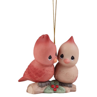 Precious Moments: Cardinal Couple Hanging Ornament sparkle-castle