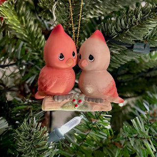 Precious Moments: Cardinal Couple Hanging Ornament sparkle-castle