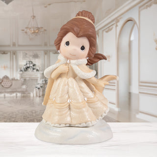 Precious Moments Disney Showcase: Bell In Winter Coat Figurine sparkle-castle
