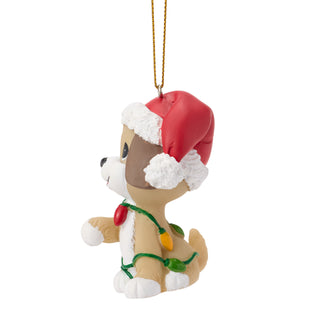 Precious Moments: Christmas Dog Hanging Ornament sparkle-castle
