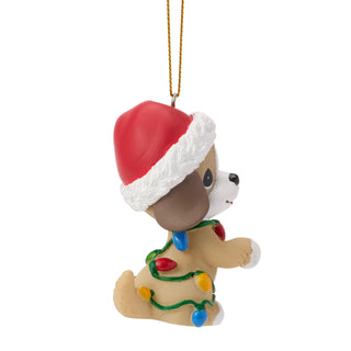 Precious Moments: Christmas Dog Hanging Ornament sparkle-castle