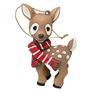 Precious Moments: Christmas Deer Hanging Ornament sparkle-castle