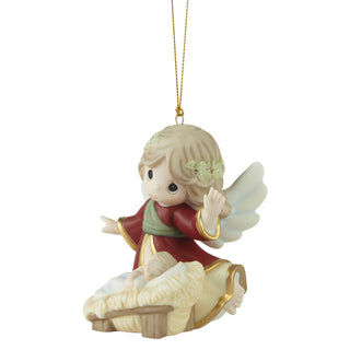 Precious Moments: Angel With Baby Jesus Hanging Ornament sparkle-castle