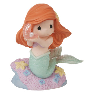 Precious Moments Disney Showcase: Ariel with Clear Shell Figurine sparkle-castle
