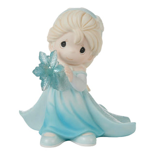 Precious Moments Disney Showcase: Elsa with Snowflake Figurine