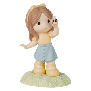 Precious Moments: Girl With Bee on Her Finger Figurine sparkle-castle