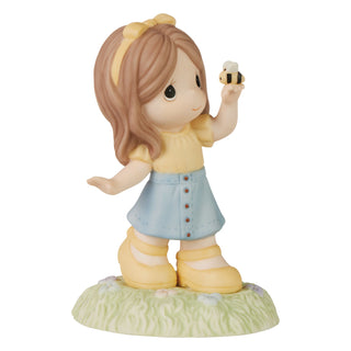 Precious Moments: Girl With Bee on Her Finger Figurine sparkle-castle