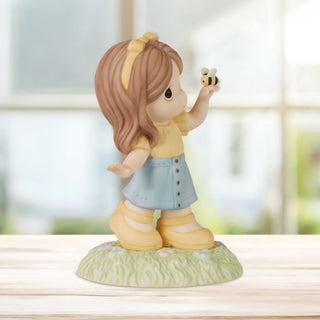 Precious Moments: Girl With Bee on Her Finger Figurine sparkle-castle